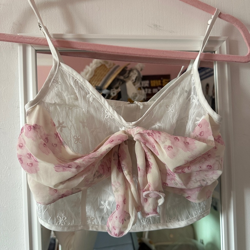 Cider Pink Floral Lace Dress